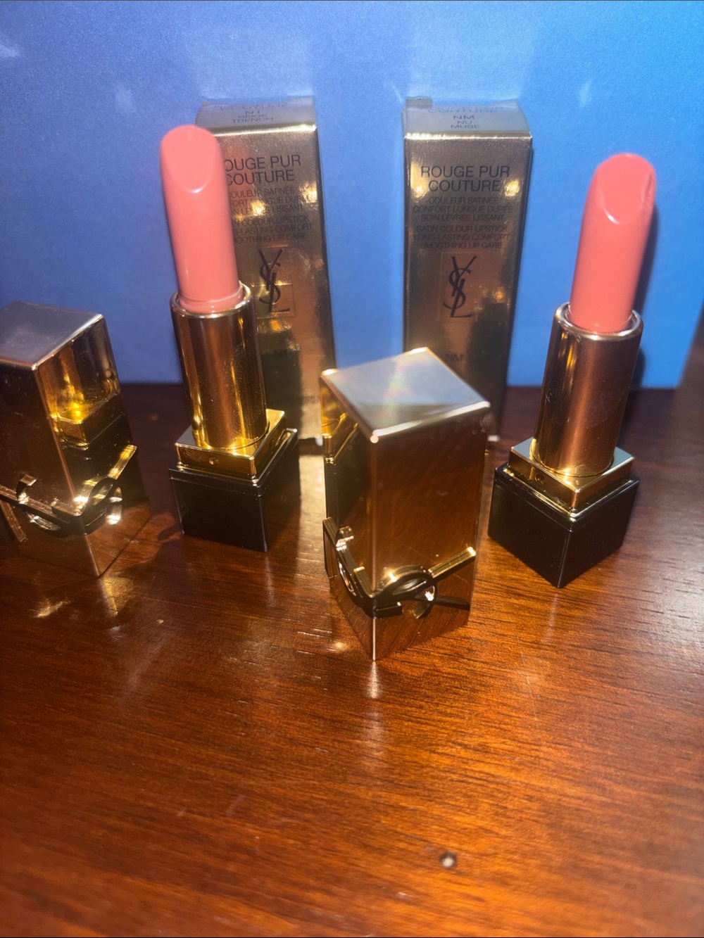 Yves Saint Laurent Nude N 1 and NM Rouge Pur Couture Lipstick Duo mini